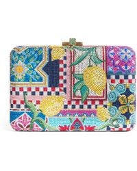Judith Leiber - Embellished Slim Slide Clutch Bag - Lyst