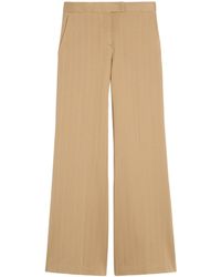 Max Mara - Cotton Jersey Stripe Trousers - Lyst