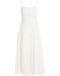 Jonathan Simkhai - Embroidered Floral Kittiya Midi Dress - Lyst