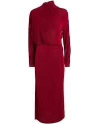 Camilla & Marc - Draped Ravine Midi Dress - Lyst