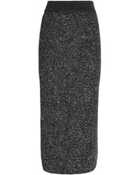 Toccin - Knitted Sequin Alisha Midi Skirt - Lyst