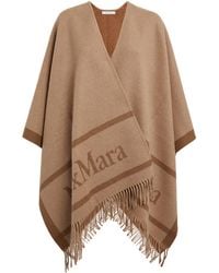 Max Mara - Wool Jacquard Hilde Cape - Lyst