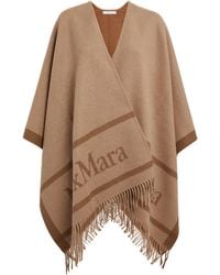 Max Mara - Wool Jacquard Hilde Cape - Lyst