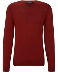 BOSS - Wool-Silk-Cashmere Sweater - Lyst