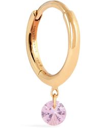 PERSÉE - Yellow Gold And Sapphire Single Earring - Lyst