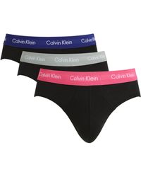 Calvin Klein - Stretch-cotton Hip Briefs (pack Of 3) - Lyst