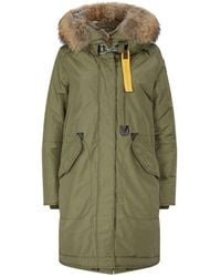 Parajumpers Hooded Oxford Parka Coat - Green