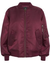 Anine Bing - Cropped Leon Bomber Jacket - Lyst