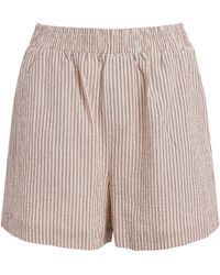 Varley - Cotton Stripe Darina Shorts - Lyst
