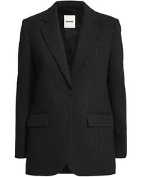 Sandro - Sequin-Stripe Opera Blazer - Lyst