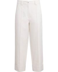 ME+EM - Cropped Straight Trousers - Lyst