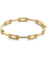 Monica Vinader - Vermeil Signature Link Slim Bangle - Lyst