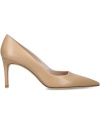 Stuart Weitzman - Leather Stuart Power Pumps 75 - Lyst