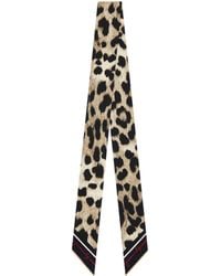 Givenchy - Silk Leopard Print Scarf - Lyst