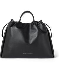 Brunello Cucinelli - Large Leather Mellow Bucket Bag - Lyst
