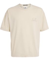 C.P. Company - Cotton Embroidered Logo T-Shirt - Lyst
