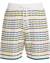 CASABLANCA - Cotton Tuck-Stitch Shorts - Lyst