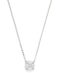 Harrods - And Diamond Round Illusion Necklace - Lyst