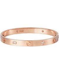 Cartier - Love Classic 4-Diamond Bracelet - Lyst