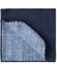 Brunello Cucinelli - Silk Logo Pocket Square - Lyst