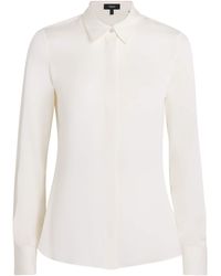 Theory - Silk Georgette Classic Shirt - Lyst