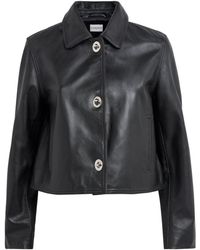 Claudie Pierlot - Leather Turn-Lock Jacket - Lyst