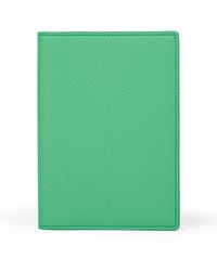 Smythson - Leather Panama Passport Cover - Lyst