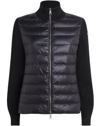 Moncler - Padded Wool Zip-Up Cardigan - Lyst