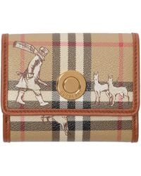 Burberry - Check Mates Folding Wallet - Lyst
