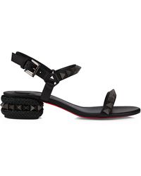 Christian Louboutin - Pyraclou Embellished Heeled Sandals 30 - Lyst