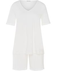 Hanro - Cotton Rosa Short Pyjama Set - Lyst