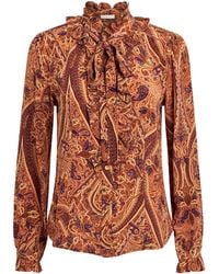 Ulla Johnson - Silk Crepe De Chine Catroux Blouse - Lyst