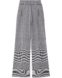Burberry - Warped Houndstooth Print Trousers - Lyst