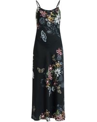 AllSaints - Floral Bryony Midi Dress - Lyst