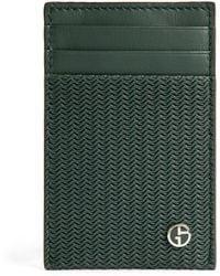 Giorgio Armani - Embossed-Leather Card Holder - Lyst