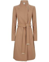 Ted Baker Wrap Belted Ellgenc Coat - Natural