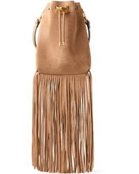 Jimmy Choo - Mini Suede Cinch Bucket Bag - Lyst