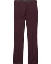 Prada - Wool Straight-Leg Trousers - Lyst