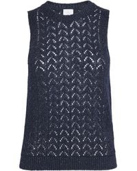 Eleventy - Cotton-Blend Sequin Sleeveless Sweater - Lyst