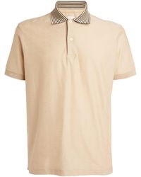 Paul Smith - Cotton Stripe-collar Polo Shirt - Lyst