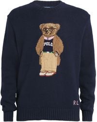 Polo Ralph Lauren - Linen-Cotton Polo Bear Sweater - Lyst