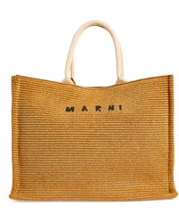 Marni - Large Woven Basket Tote Bag - Lyst