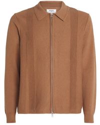 Wax London - Cotton-Cashmere Ripple Stripe Cardigan - Lyst