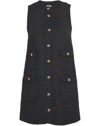 Sandro - Tweed Mini Shift Dress - Lyst