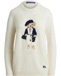 Ralph Lauren - Cashmere Polo Bear Sweater - Lyst