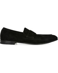 ZEGNA - Suede L'Asola Loafers - Lyst