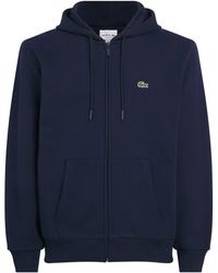 Lacoste - Fleece Zip-Up Hoodie - Lyst