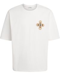 Commas - Cotton Embroidered T-Shirt - Lyst