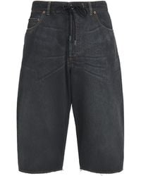 MM6 by Maison Margiela - Denim Drawstring Shorts - Lyst