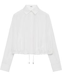 Loewe - Silk-Blend Balloon Shirt - Lyst